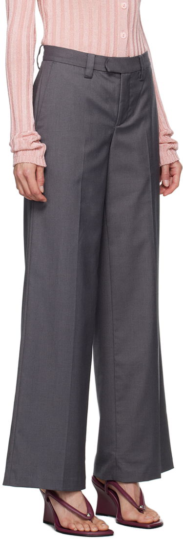 Nohavice GUIZIO Guizio Athalia Wide-Leg Trousers Šedá | P24205W103, 1