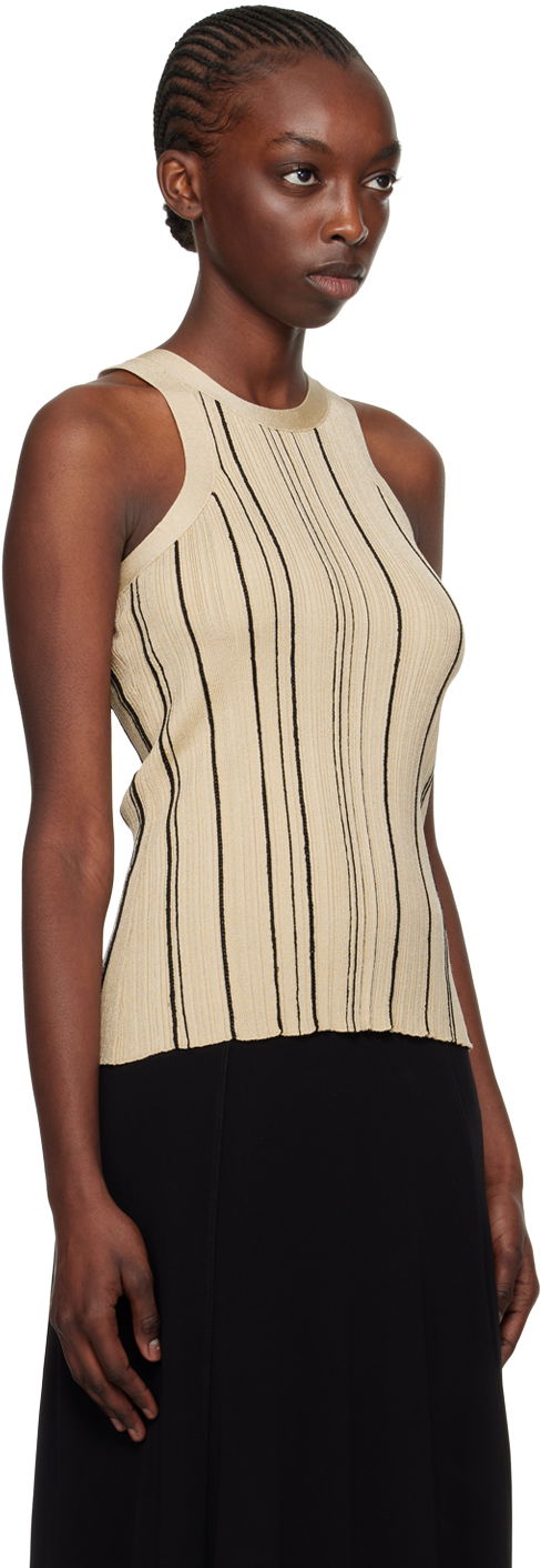 Tielko TOTEME TOTEME Braid Rib Tank Top Béžová | 242-WRT2292-YA0044, 1