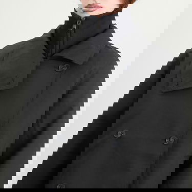 Bunda Samsoe Samsoe Sarivo Double-Breasted Ribbed Collar Jacket Čierna | F25400027-CLR000021, 4