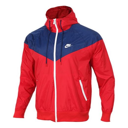 Vetrovka Nike Sportswear Windrunner Hooded Jacket Červená | AR2192-657, 0