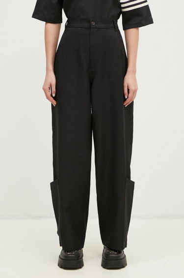 Nohavice Y-3 Y-3 Sport Uniform Wide Leg High Waist Pants Čierna | JD1759, 0