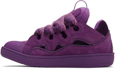 Tenisky a topánky LANVIN Purple Curb Leather Sneakers Fialová | FU-SKDK12-MONO-P25, 2