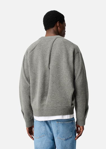 Sveter AXEL ARIGATO Paneled Knit Sweater Šedá | A3401001, 3