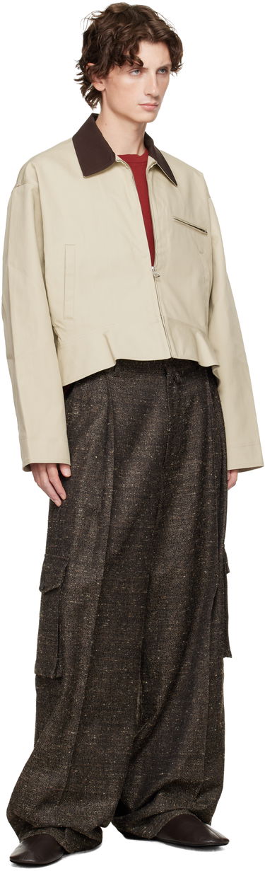 Bunda JW Anderson JW Anderson Curved Hem Jacket Béžová | JK0413-PG1802, 3