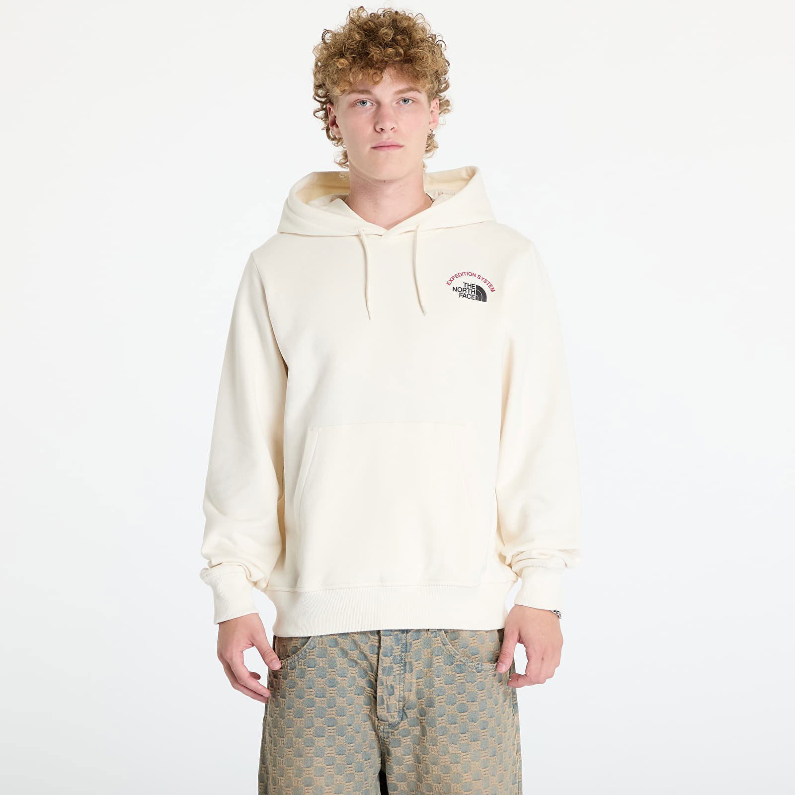 Expedition System Graphic Hoodie White Dune