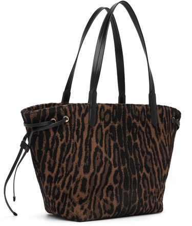 Tote bag Tom Ford Tom Ford Jacquard & Calfskin Large Tote Hnedá | L1876-TSY057G, 2