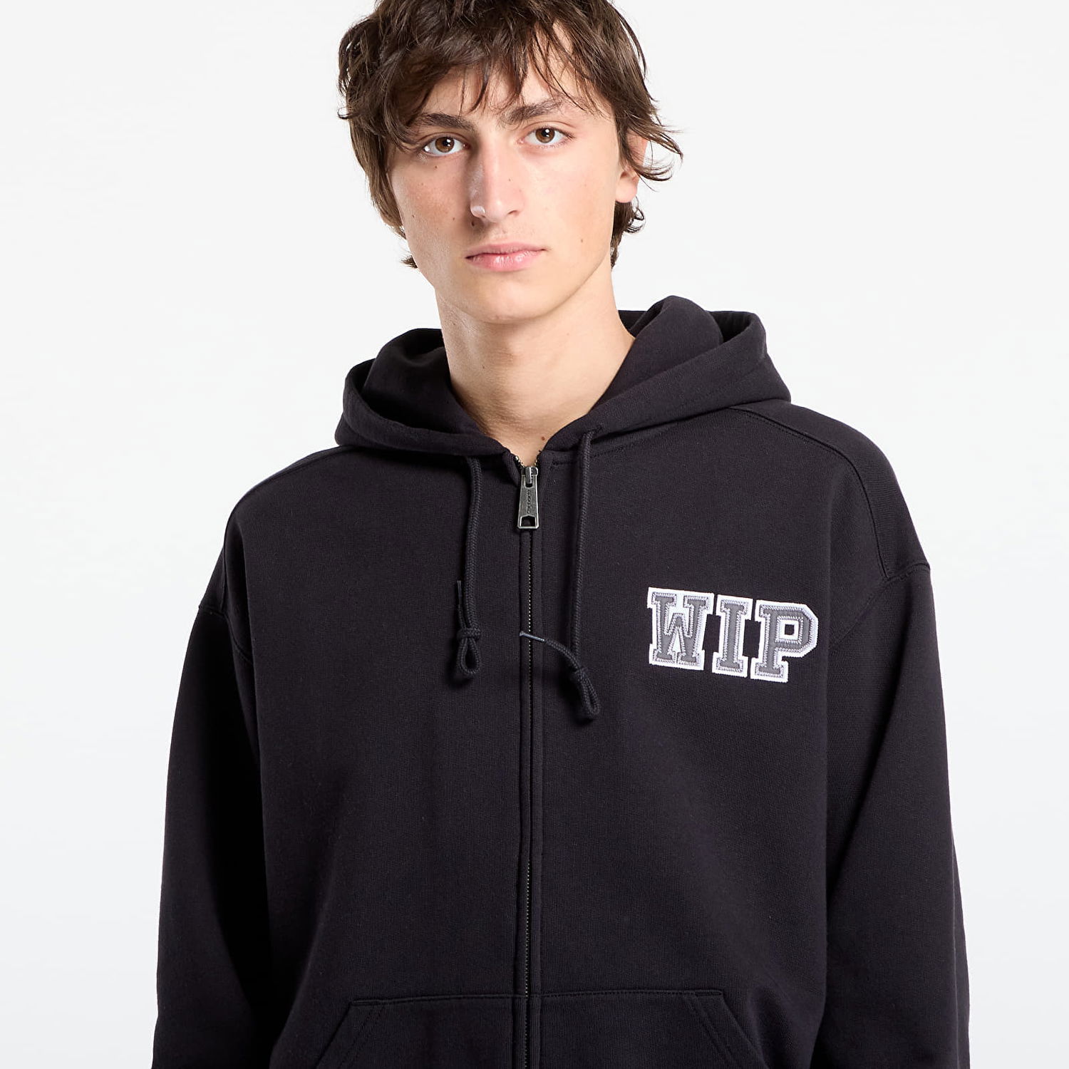 Bunda Carhartt WIP Carhartt WIP Hooded Mini Sweat Jacket Čierna | I035619.8906, 1