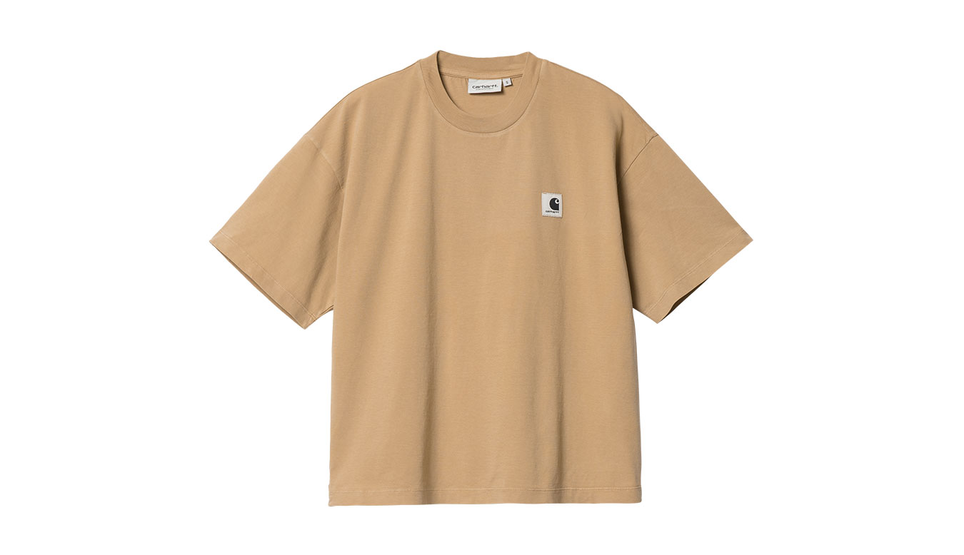 Tričko Carhartt WIP Nelson T-Shirt Dusty H ''Brown Garment Dyed'' Béžová | I029647_07E_GD, 0
