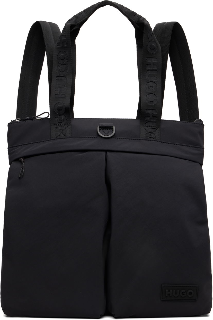 Batoh BOSS Hugo 3D Logo Patch Tote Backpack Čierna | 50551789
