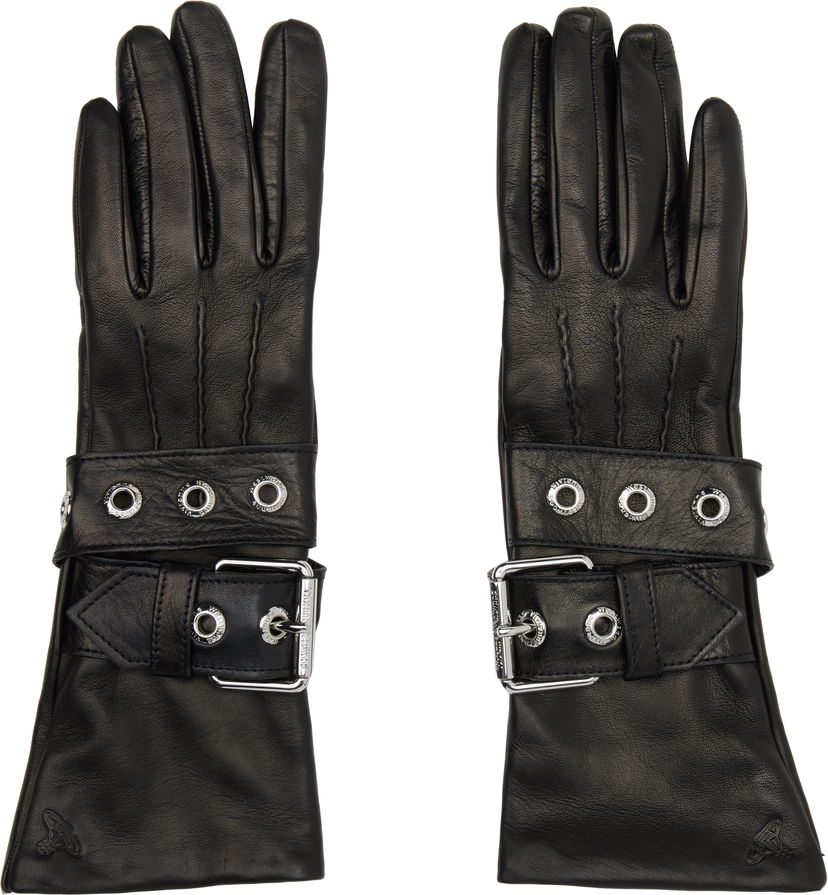Rukavice Vivienne Westwood Leather Belt Buckle Gloves Čierna | 8202003HW-L00CQ-