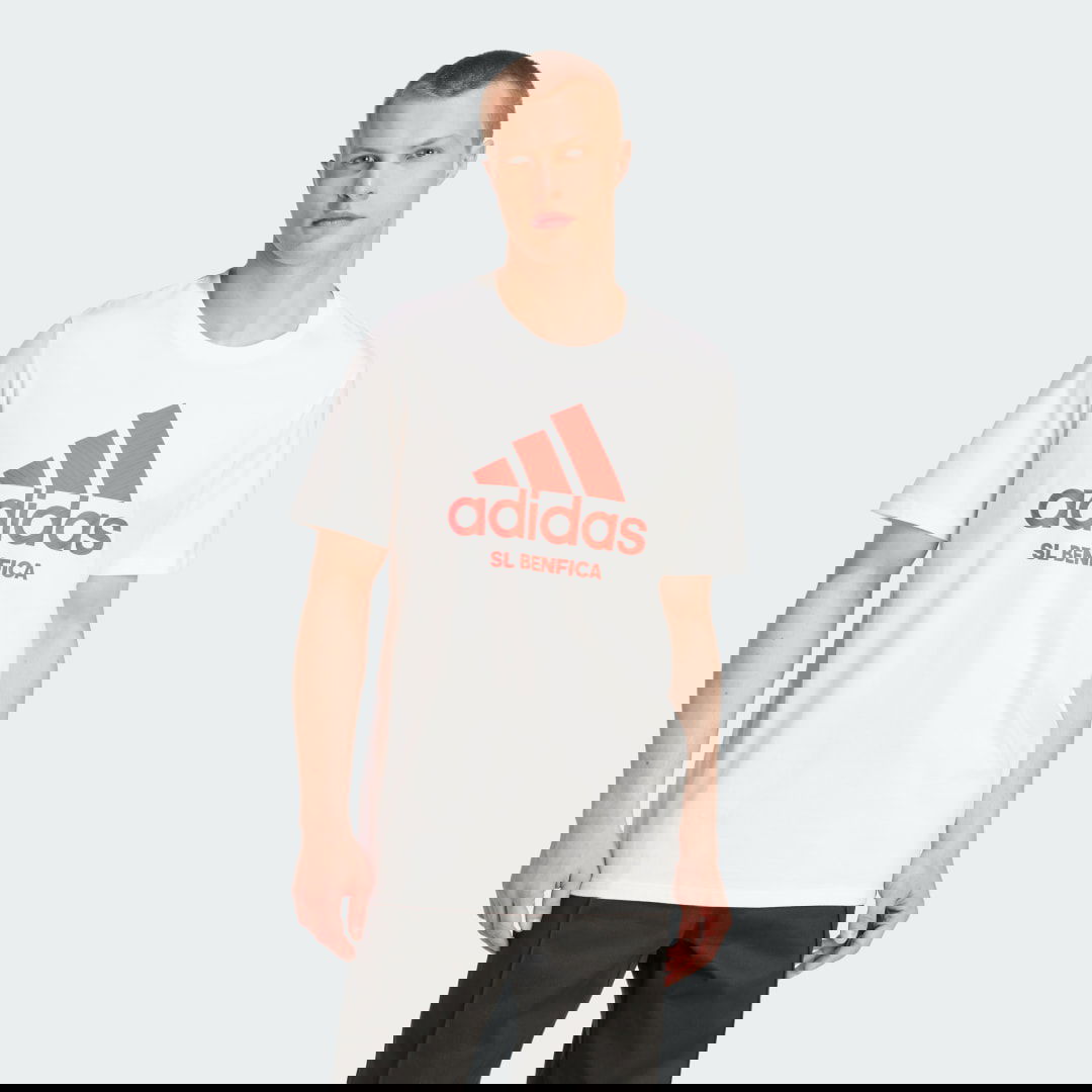 Tričko adidas Performance Benfica Seasonal Graphic Biela | IV7908, 1