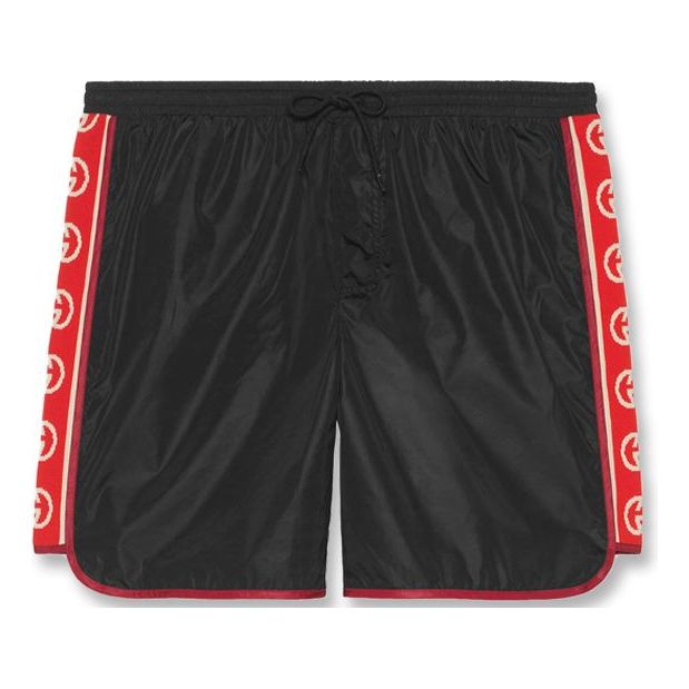 Plavky Gucci Retro Webbing Shorts Čierna | 577800-XHABJ-1082