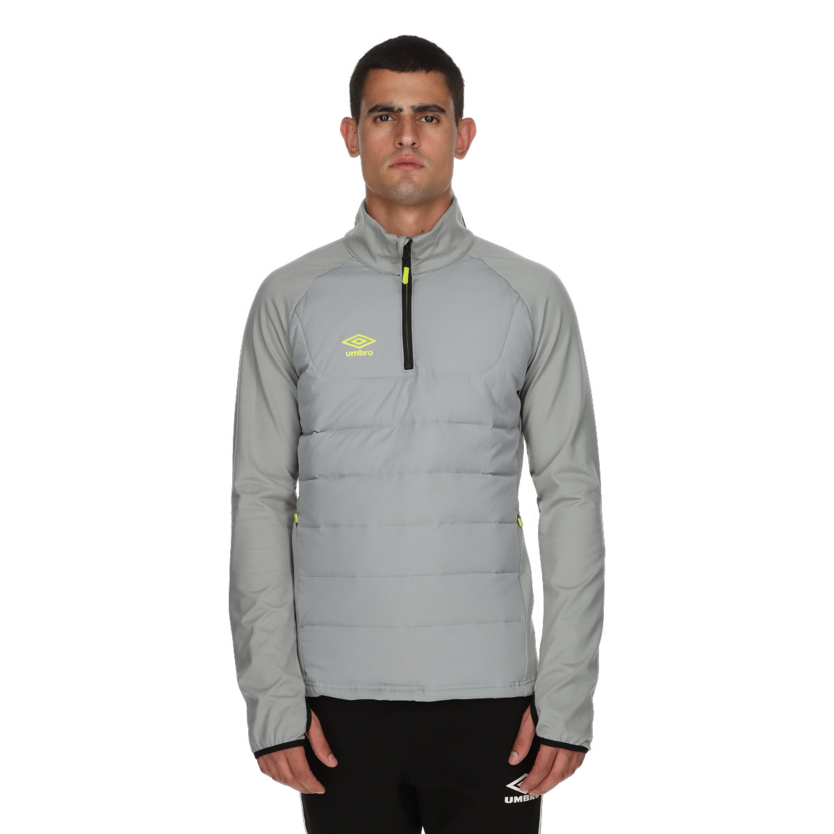 Mikina Umbro Pro Training Padded Half-Zip Pullover Šedá | UMA253M616-03, 0