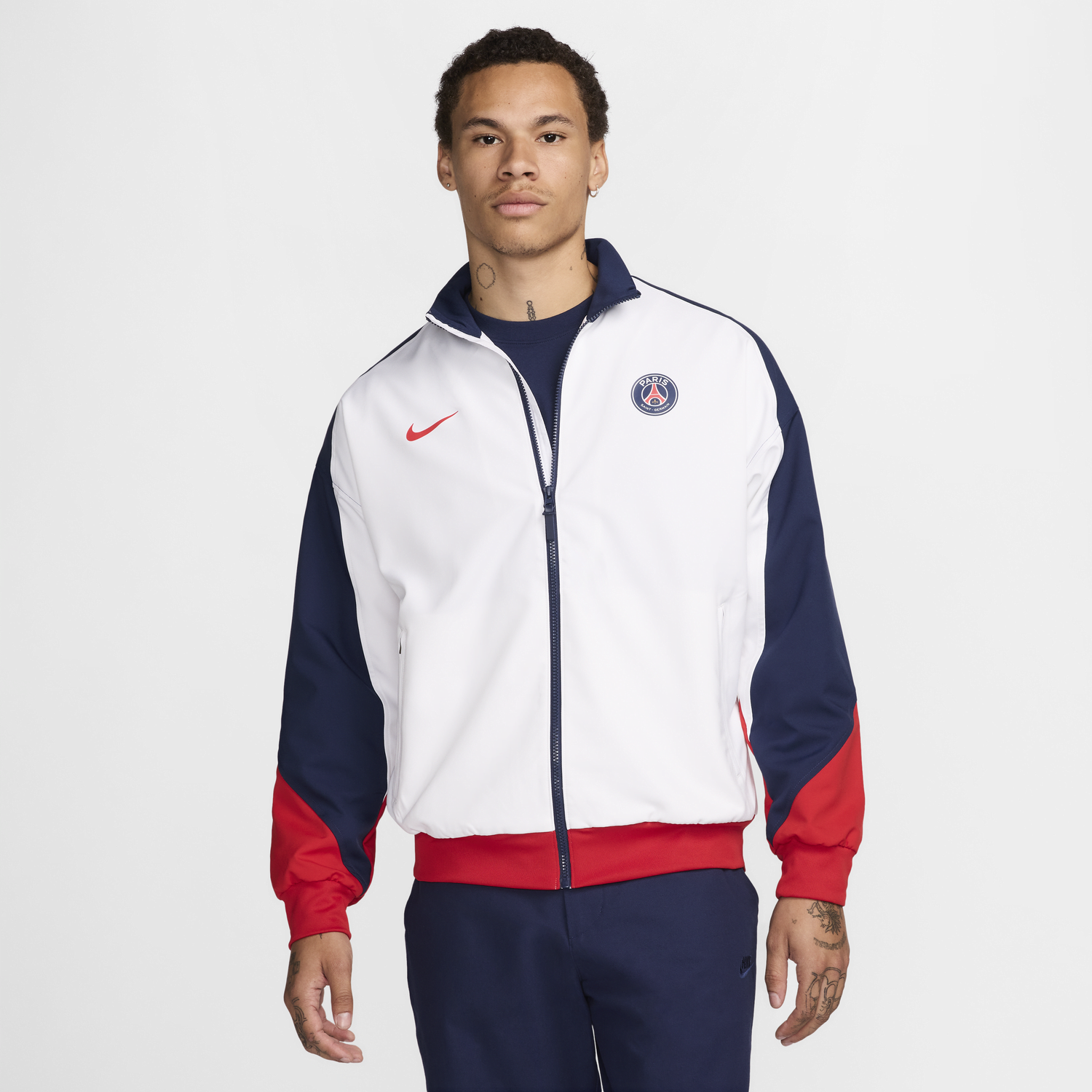 Bunda Nike Dri-FIT Paris Saint-Germain Strike Biela | FN9799-100, 0