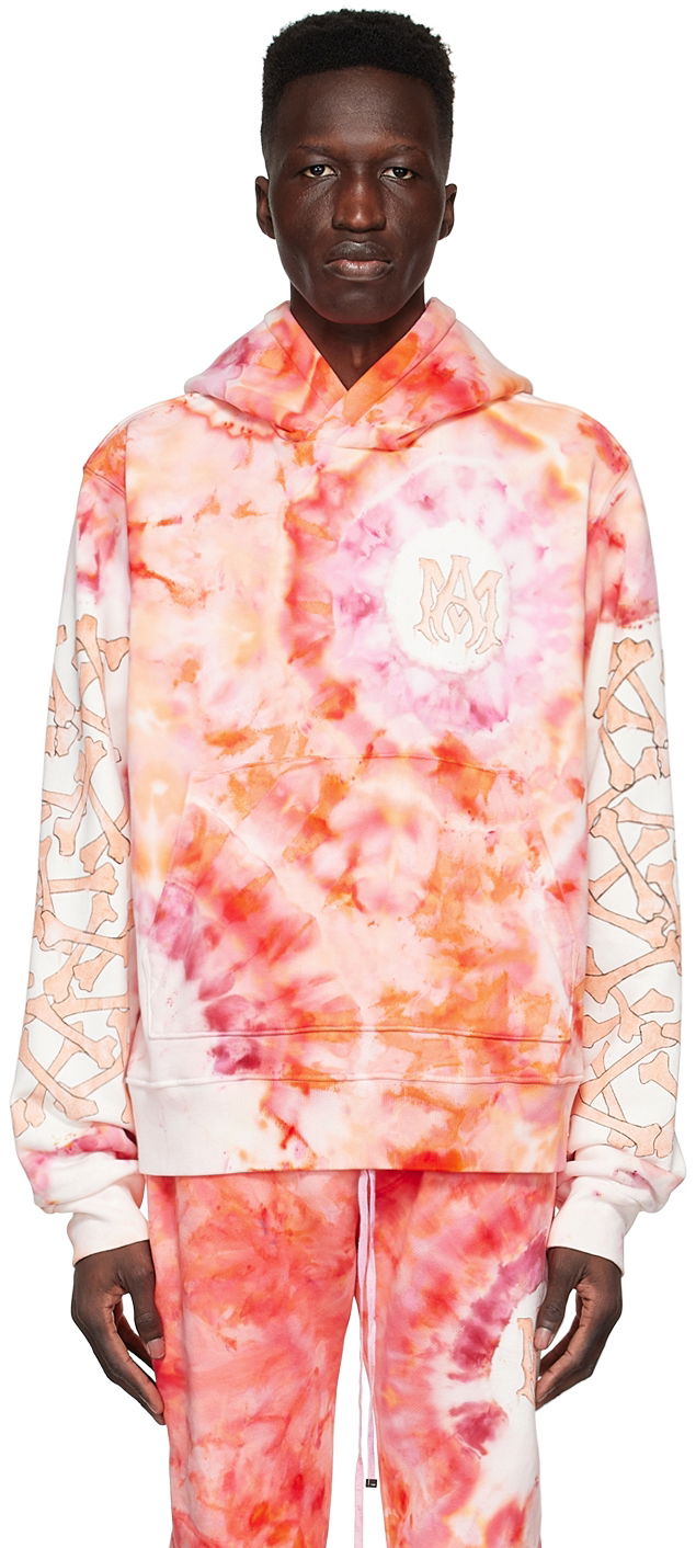 Mikina AMIRI AMIRI Tie-Dye Hoodie Ružová | SS22MJL014-