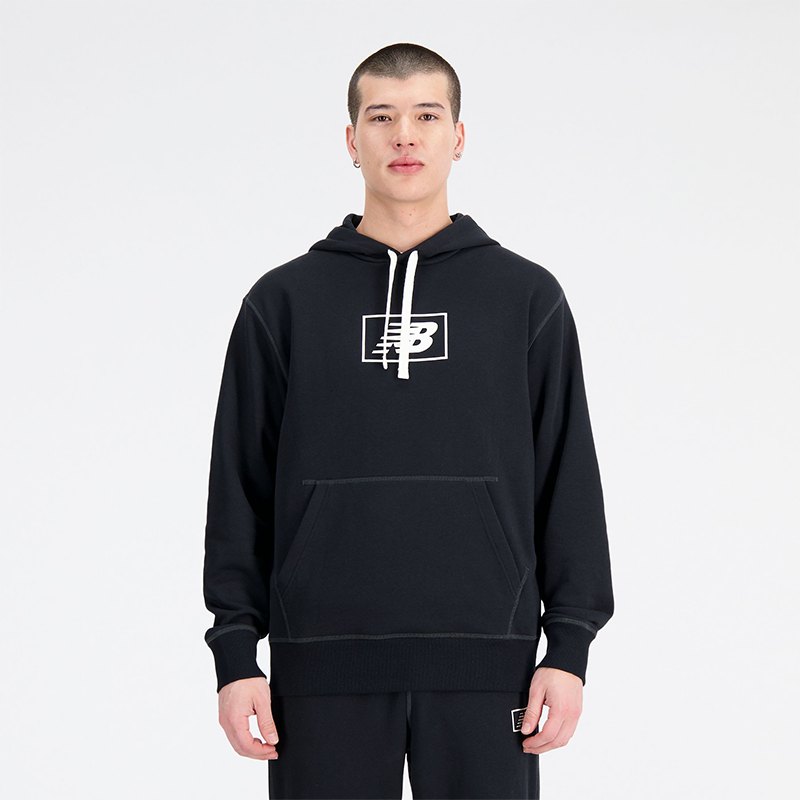 Mikina New Balance Hoodie Čierna | MT33508BK, 0