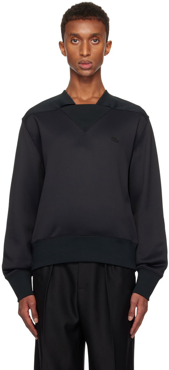 Sveter Lacoste Satin Sweatshirt Čierna | SH2150 031, 0
