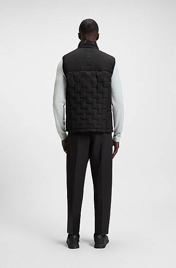 Vesta BOSS BOSS Down Gilet with Logo Pattern Čierna | 50541053, 1