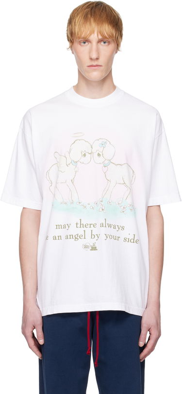 Tričko Online Ceramics Online Ceramics Precious Moments 'Angel' T-Shirt Biela | Angel Black SS Tee, 0