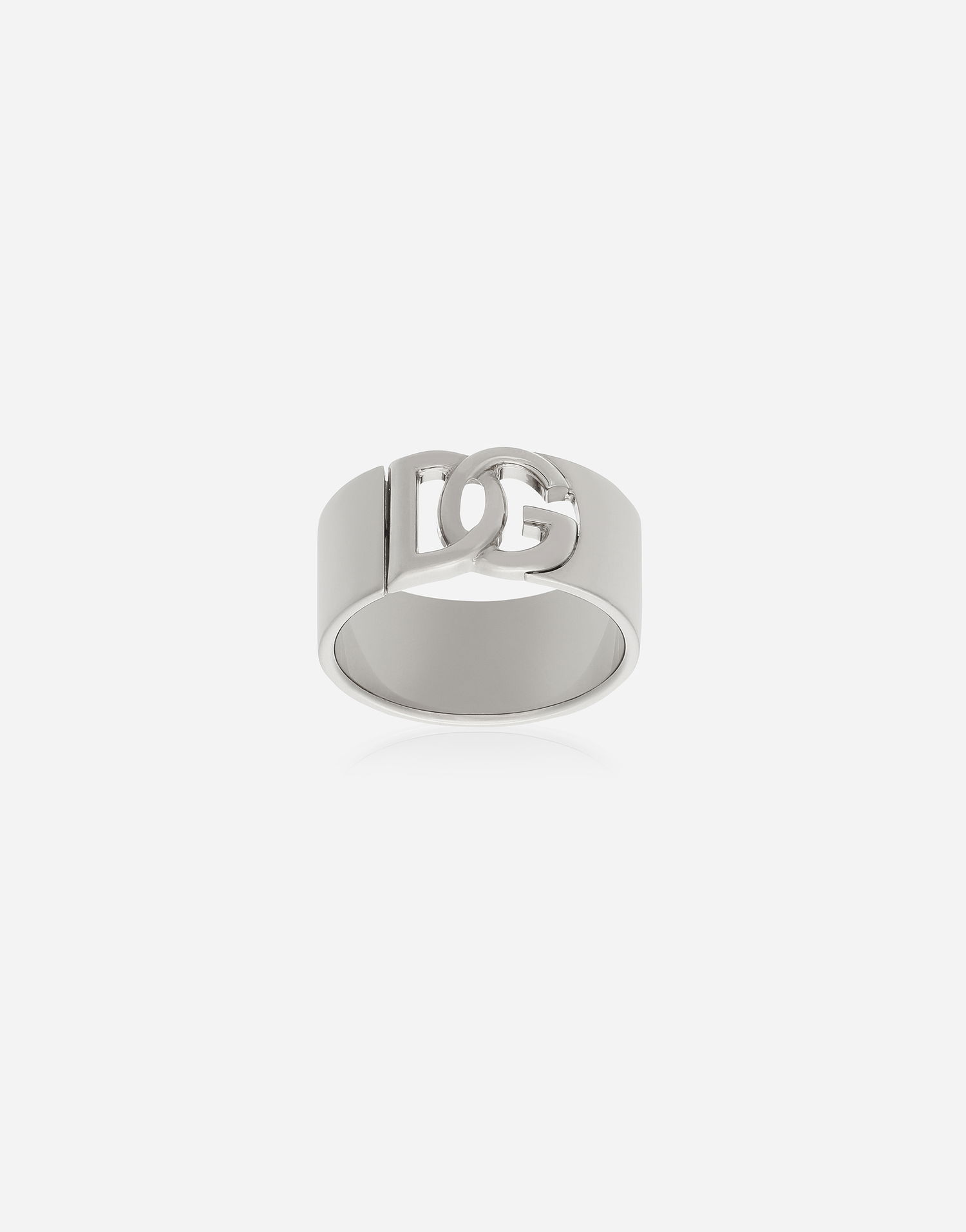 Prsteň Dolce & Gabbana Silver Cut-Out Logo Ring Metalická | WRQ5P1W111187655, 0