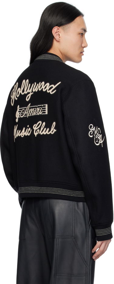 Bomber bunda AMIRI AMIRI 'Hollywood Music Club' Wool Bomber Jacket Čierna | AMOUBB1039, 2