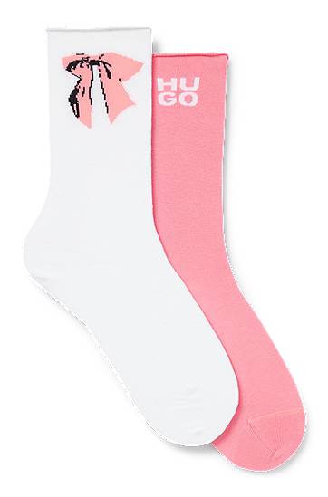 Ponožky BOSS Two-Pack of Short Socks HUGO Ružová | 50543156