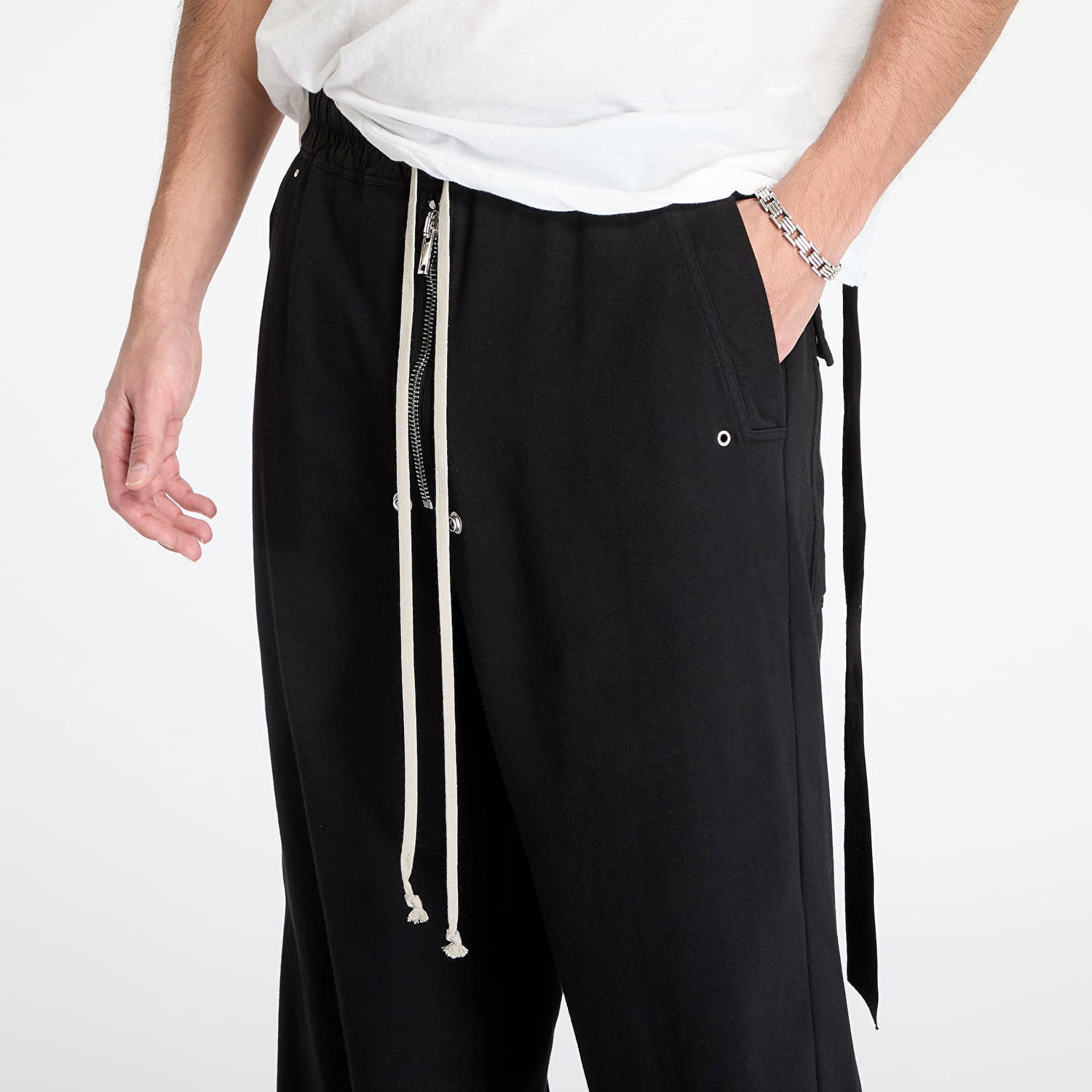 Tepláky Rick Owens Rick Owens DRKSHDW Geth Belas Wide-Leg Pants Čierna | DU01E3378 RIG 09, 1