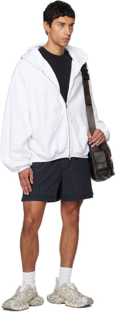 Mikina Alexander Wang Alexander Wang Zip Hoodie Biela | UCC3252065, 3