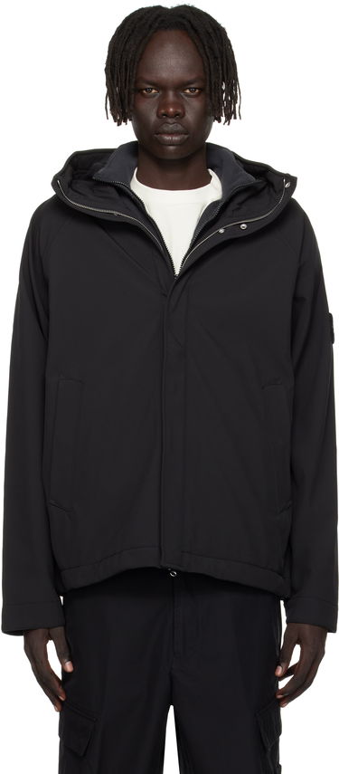 Bunda Stone Island Soft Shell-R E.Dye Hooded Jacket Čierna | K2S15 Q100010 S0B22, 0