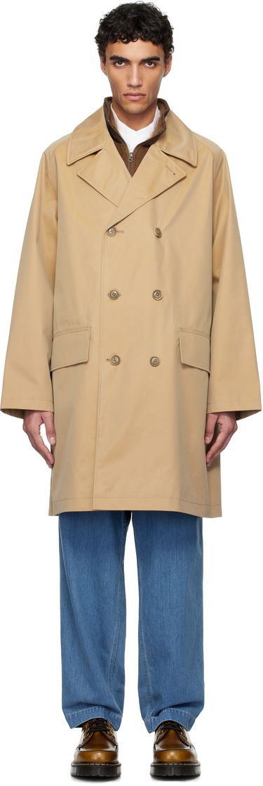 Kabáty NANAMICA Nanamica 2L GORE-TEX Double Breasted Coat Béžová | S25SB033U, 0