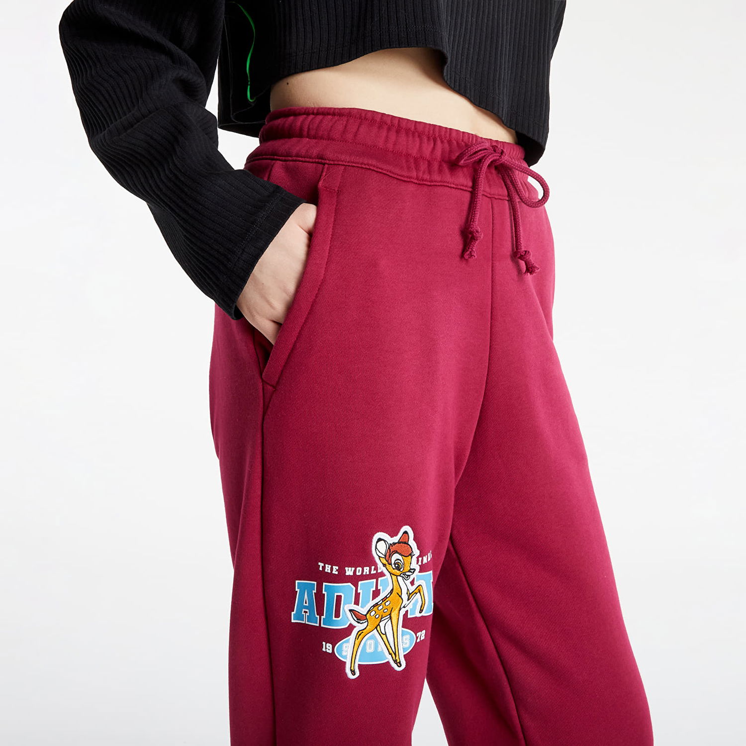 Tepláky adidas Performance Bambi Jogger Legacy Vínová | HD2756, 1