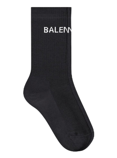 Ponožky Balenciaga Logo Socks Čierna | 530580472B4107
