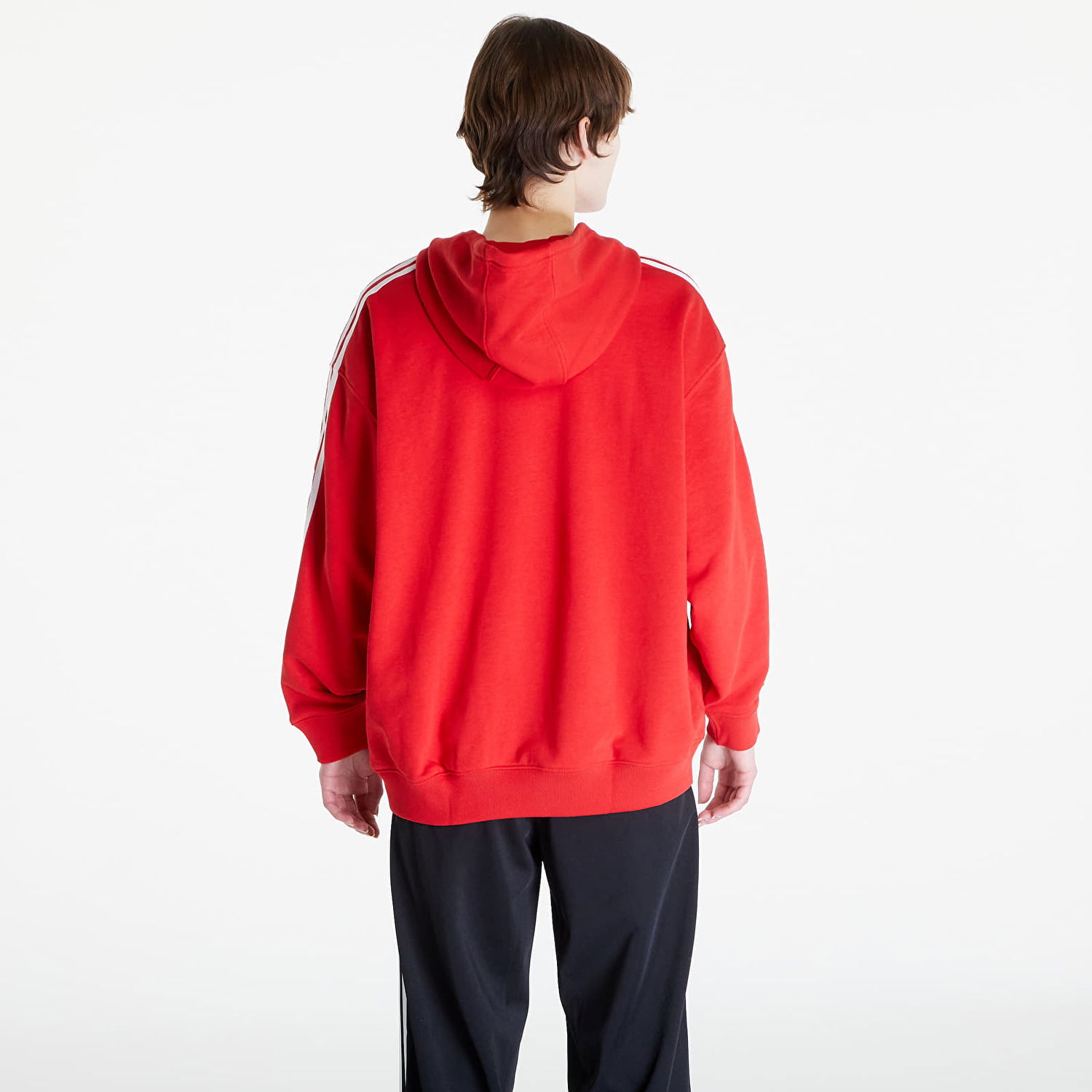 Mikina adidas Originals 3 S Hoodie Os Red Červená | IN8397, 1