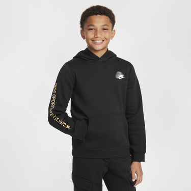 Mikina Nike Nike Sportswear Standard Issue Fleece Hoodie Čierna | HM4339-011, 0