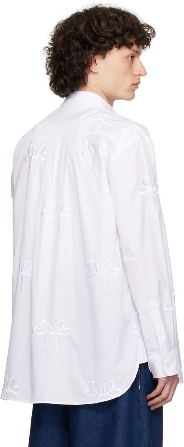 Košeľa Simone Rocha Simone Rocha Cotton Bow Easy Shirt Biela | 5185 1051, 2