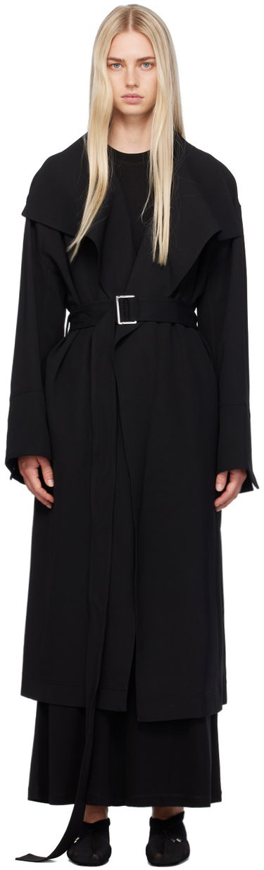 Kabáty TOTEME TOTEME Signature Shawl Collar Long Coat Čierna | 243-WRO3318-FB0187, 0