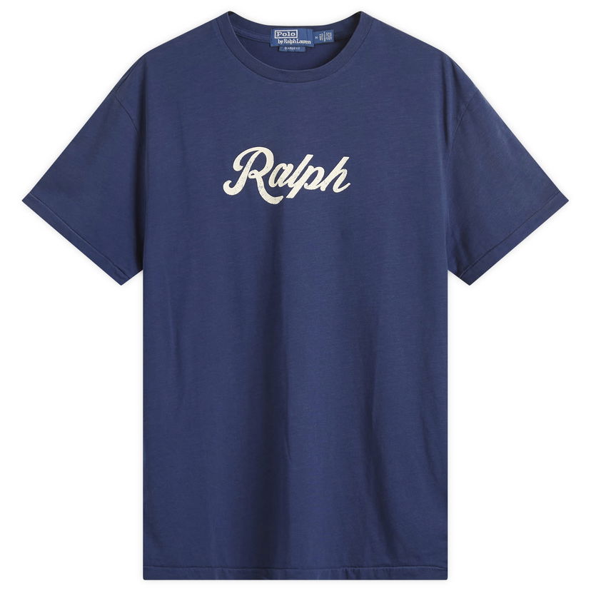Tričko Polo by Ralph Lauren Ralph Lauren Authentic Logo T-Shirt, Size Large Modrá | 710936401011-BLU