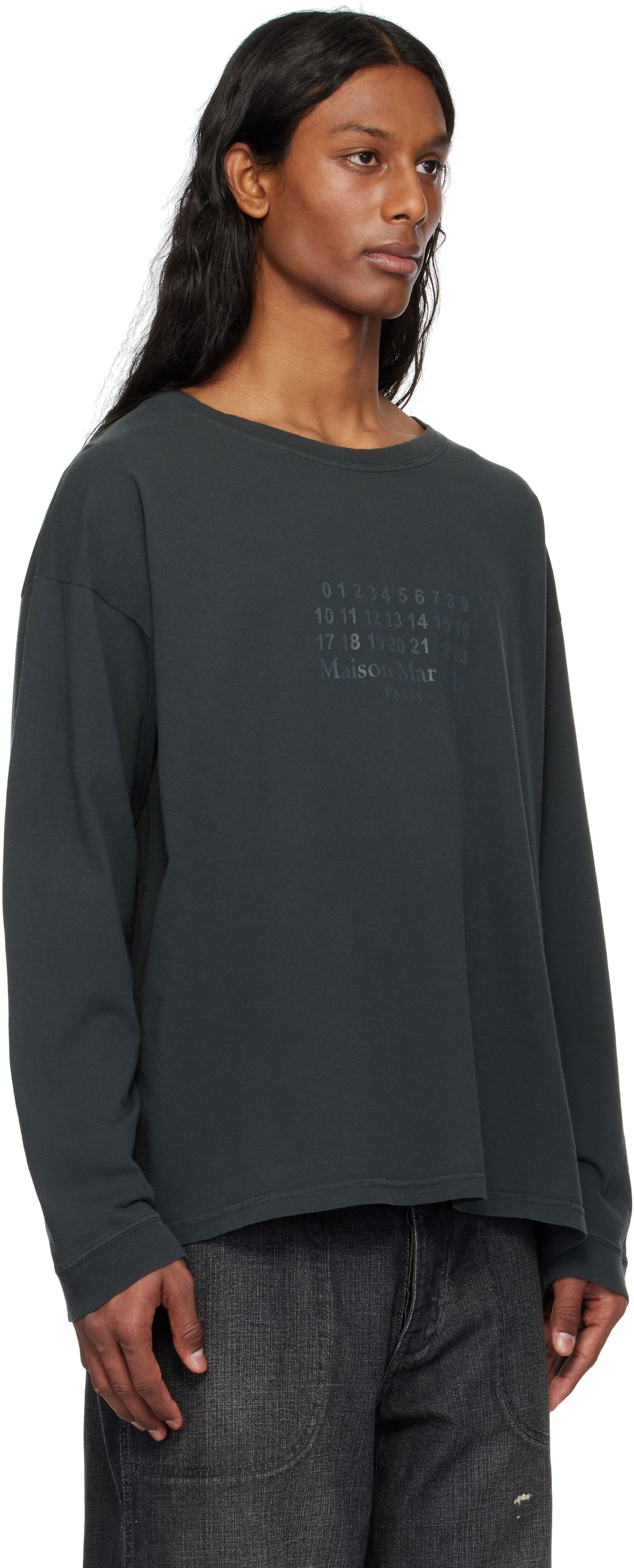 Sveter Maison Margiela Maison Margiela Printed Logo T-Shirt Čierna | S50GC0715 S24575, 1