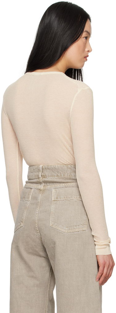 Sveter LEMAIRE Women's Seamless Button Cardigan Béžová | TO1157 LK1017, 2