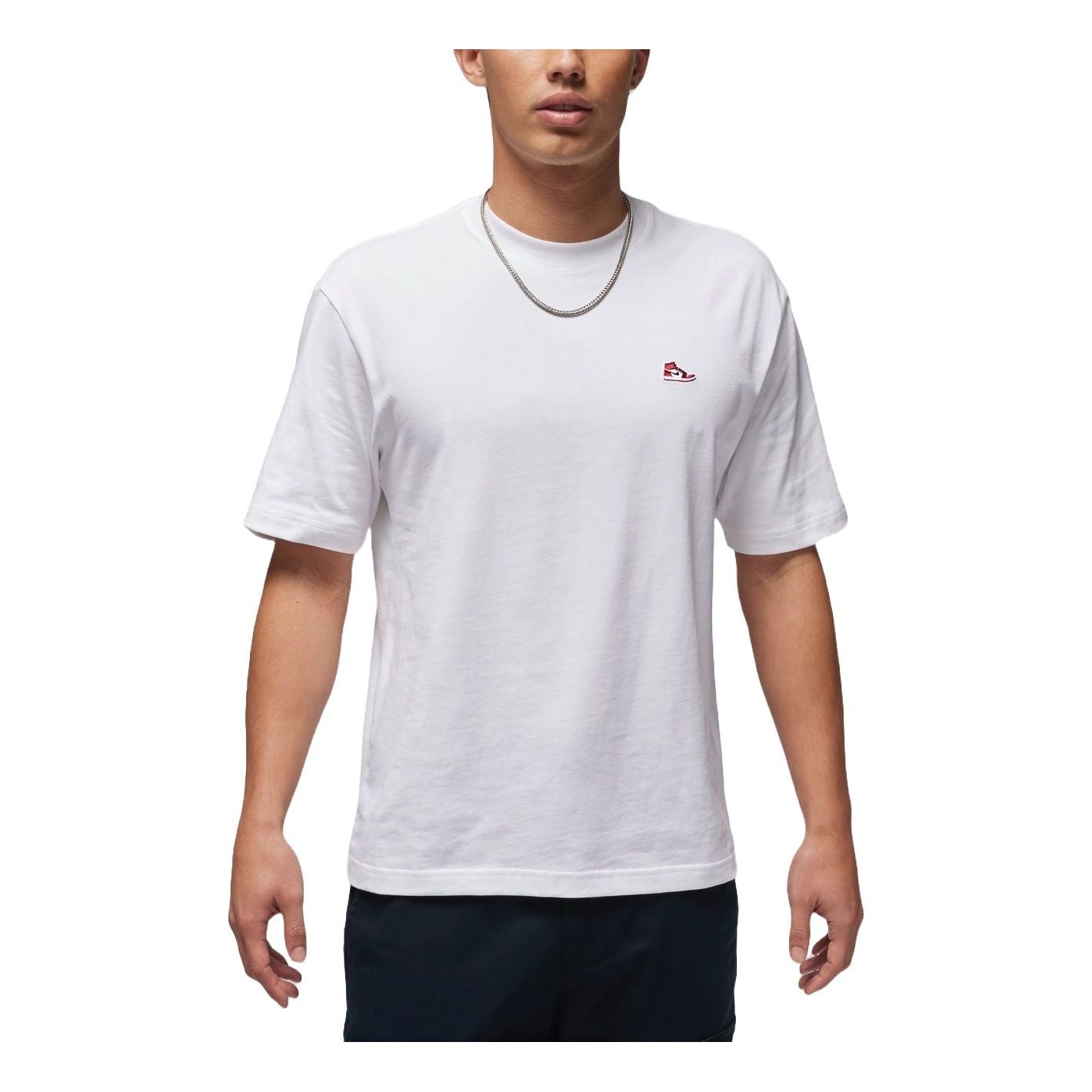 Tričko Jordan Embroidered Patch T-Shirt Biela | FN5983-100, 0