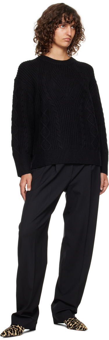 Nohavice Loulou de Saison Loulou de Saison Elasticated Waistline Trousers Čierna | NIRO, 3
