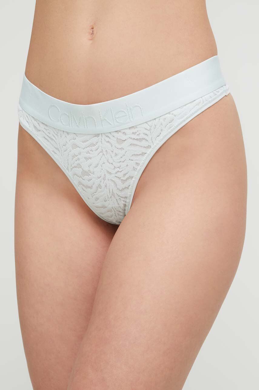 Nohavičky CALVIN KLEIN Lace Thong Zelené | 000QF7287E.PPYX, 0