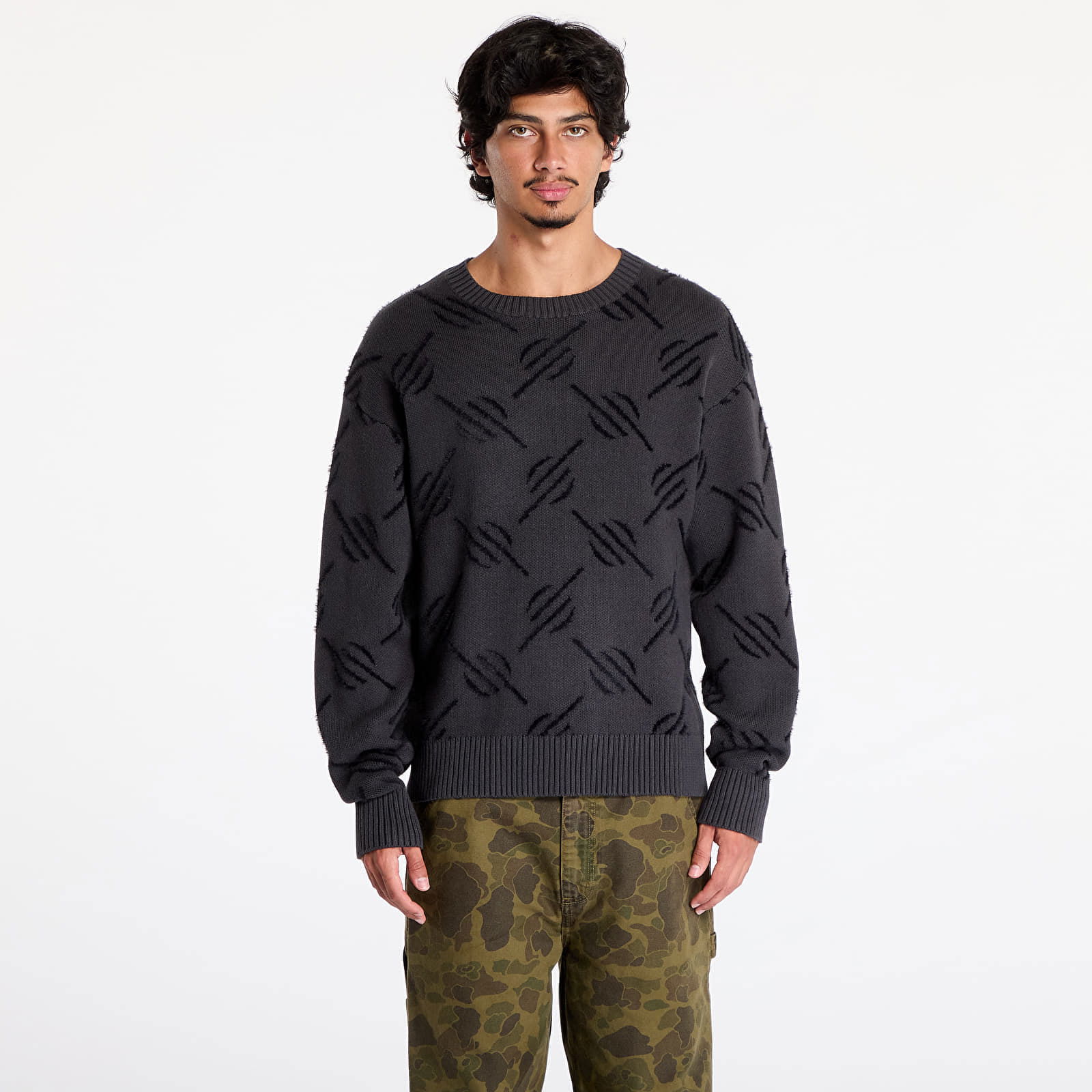 Tevin Monogram Knit Sweater