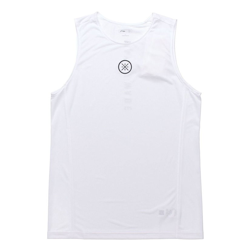 Tielko Li-Ning Way Of Wade Graphic Tank Top Biela | AVSP085-2