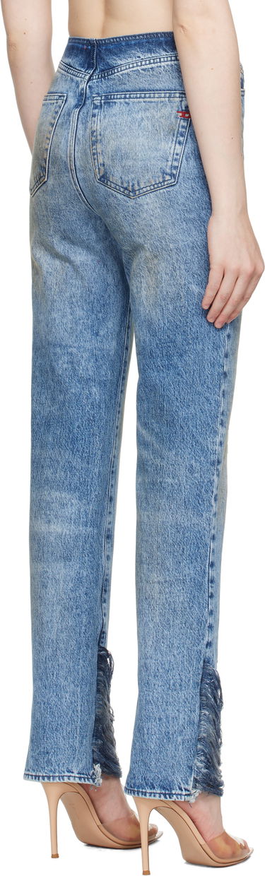 Džínsy Diesel Diesel D-Ginna-FSG Straight Leg Jeans Modrá | A17934 0CMBM, 2