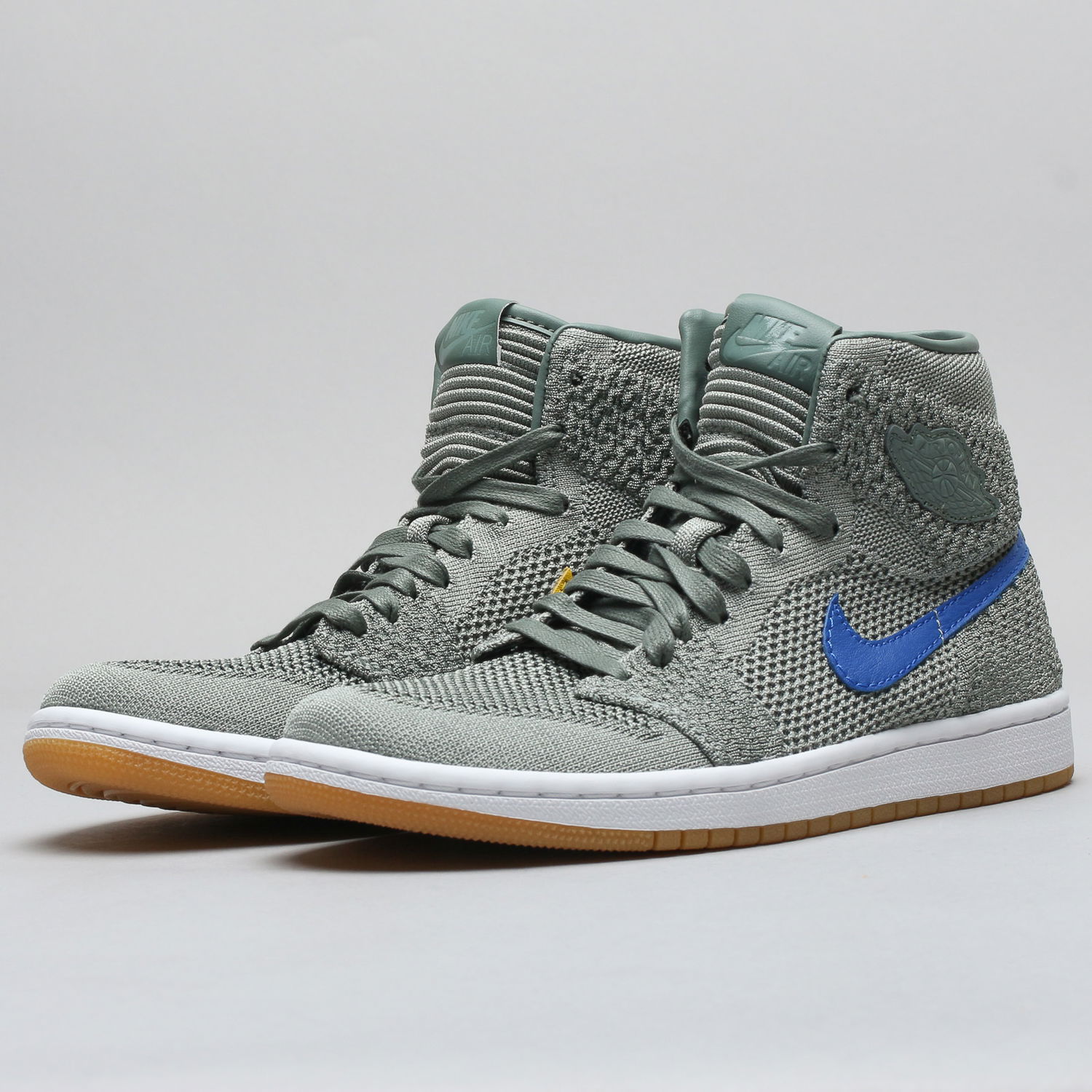 Tenisky a topánky Jordan Air Jordan 1 Retro High Flyknit "Clay Green" GS Zelené | 919702-333, 1