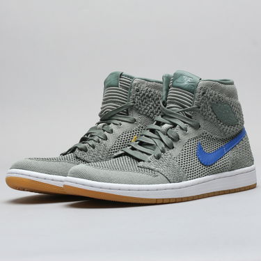 Tenisky a topánky Jordan Air Jordan 1 Retro High Flyknit "Clay Green" GS Zelené | 919702-333, 1
