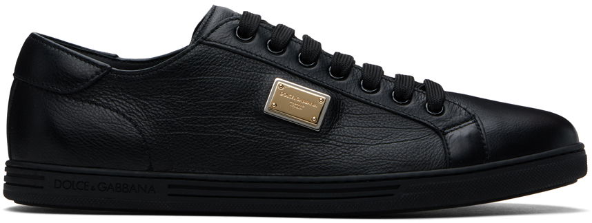 Tenisky a topánky Dolce & Gabbana Saint Tropez Calfskin Čierna | CS1735AN990, 0