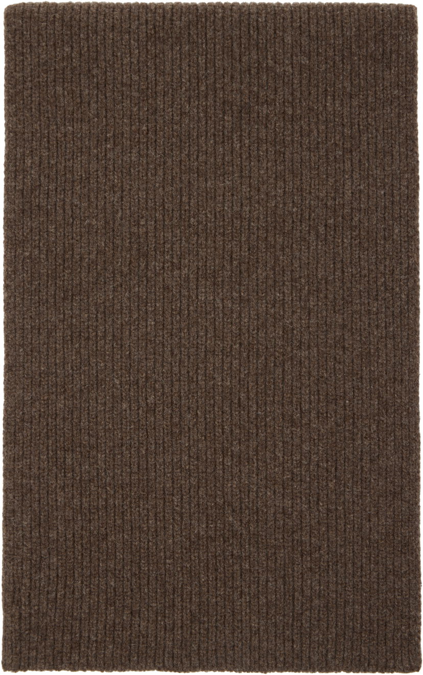 Šál Baserange Mea Ribbed Scarf Hnedá | ACMS-MW-WI25