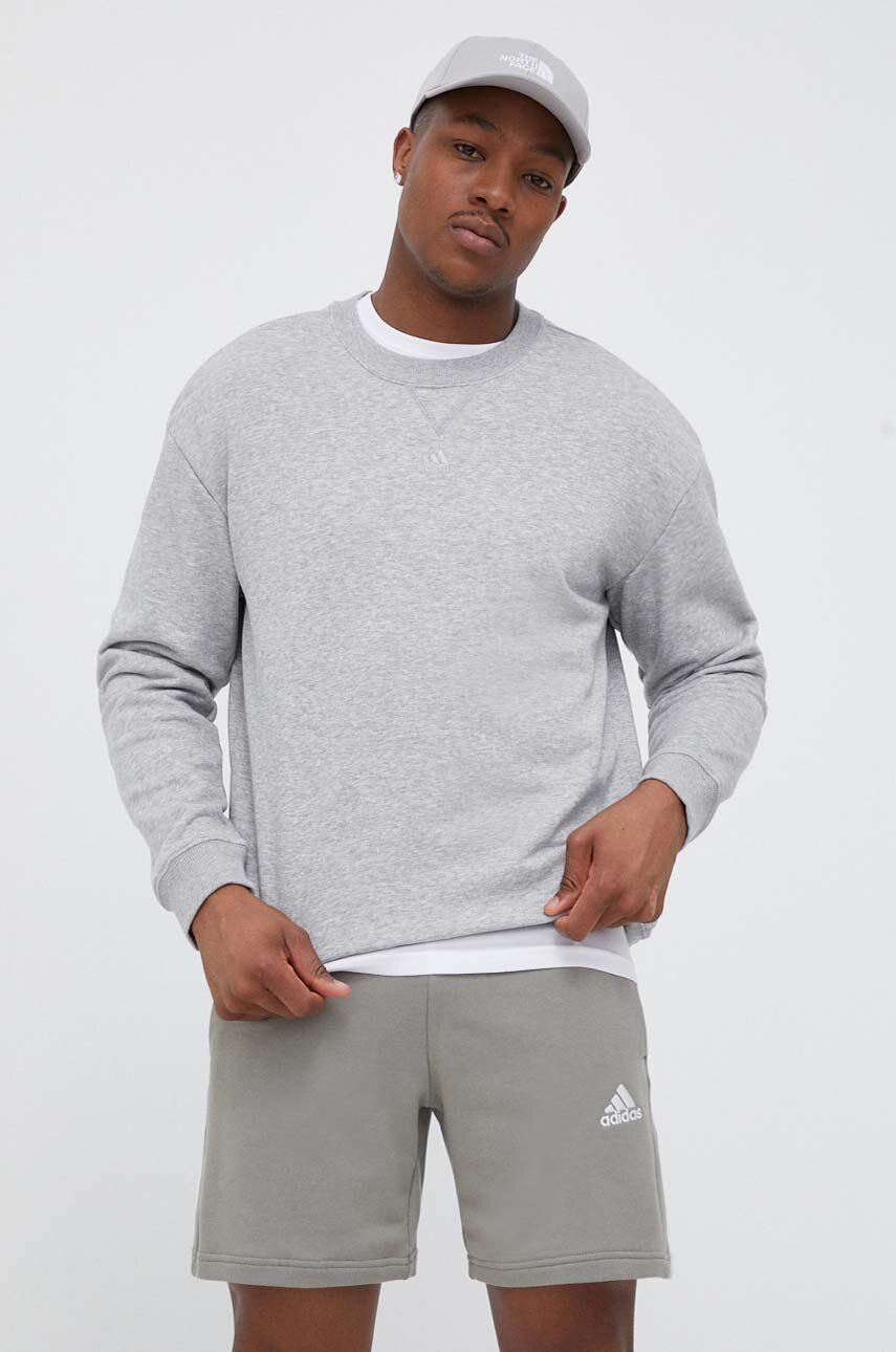 Mikina adidas Originals ALL SZN Fleece Sweatshirt Šedá | IC9806, 0